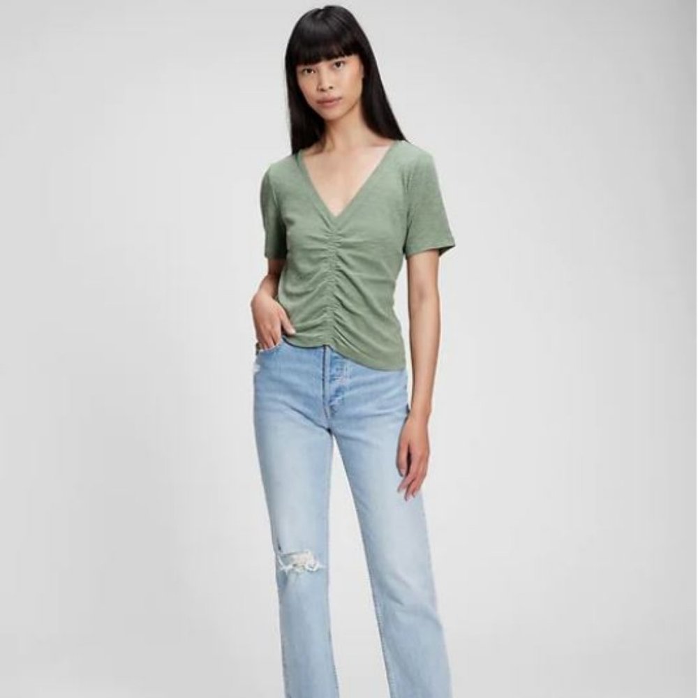 NWT GAP Ruched Cropped T-Shirt, size S